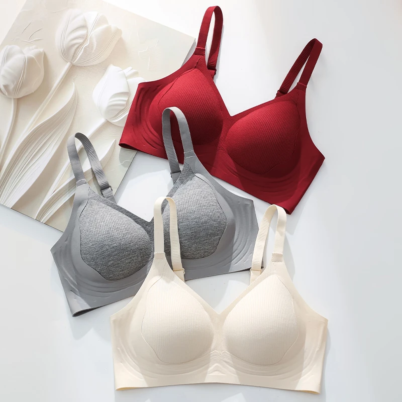 新款双倍塑型提拉透气无痕内衣舒适防下垂薄款收副乳聚拢大胸小胸