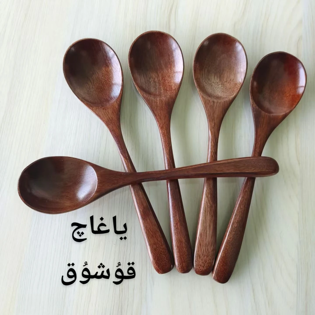 新疆包邮-吃饭木勺子调羹饭勺