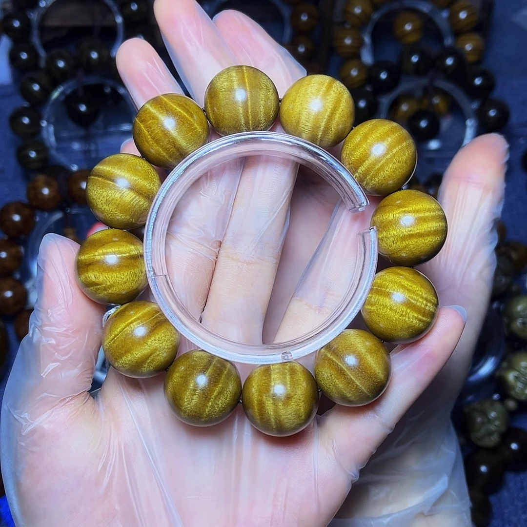 手串/手链楠木（金丝楠）2.0枯木黄金底水波药香味