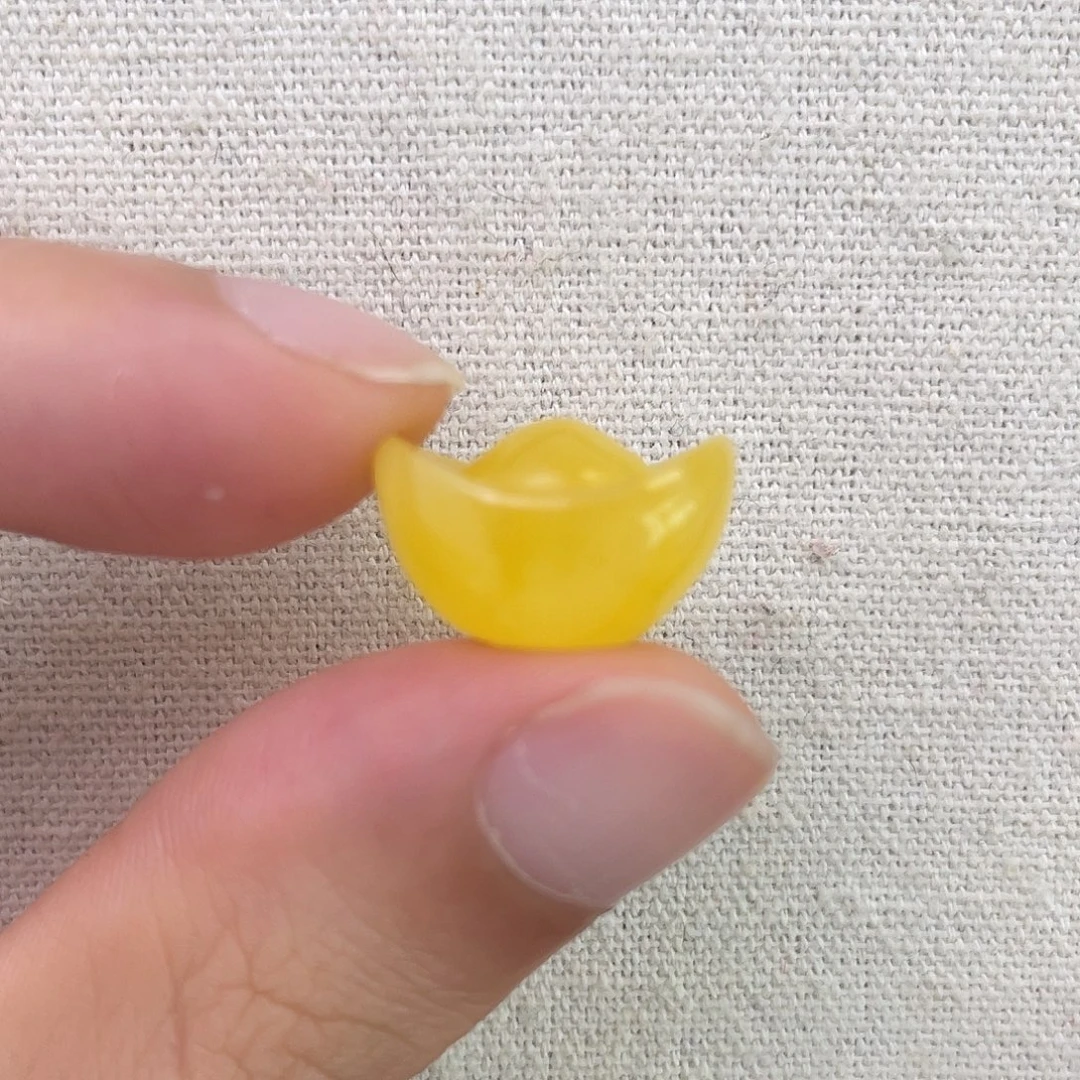 琥珀未镶嵌珠宝奇石元宝