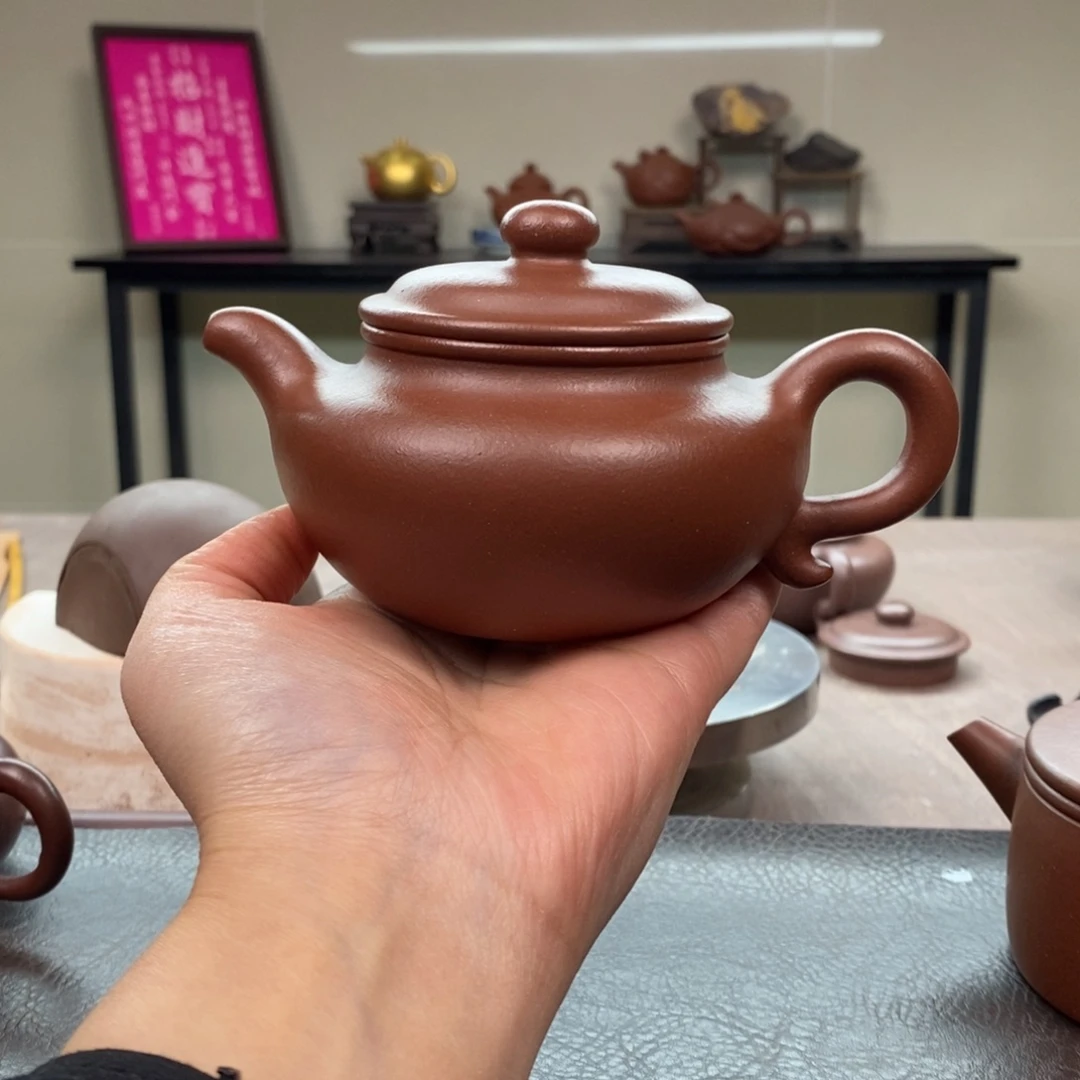 茶壶紫砂底槽清仿古240cc全手➕底槽清杯子