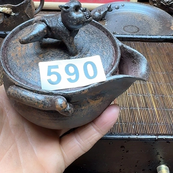 纯手工制作粗陶茶具