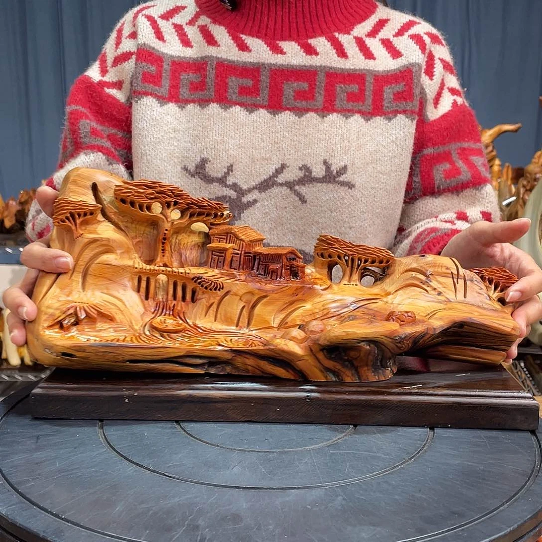 柏木（崖柏）山水倒流香送两盒香