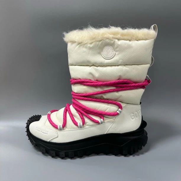MONCLER/蒙口 mo099 白色系带靴 时尚百搭