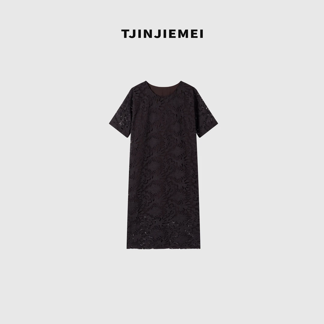 娟娟【冷雾紫】设计感新款气质优雅镂空剪花连衣裙LYQ2505-TJ326