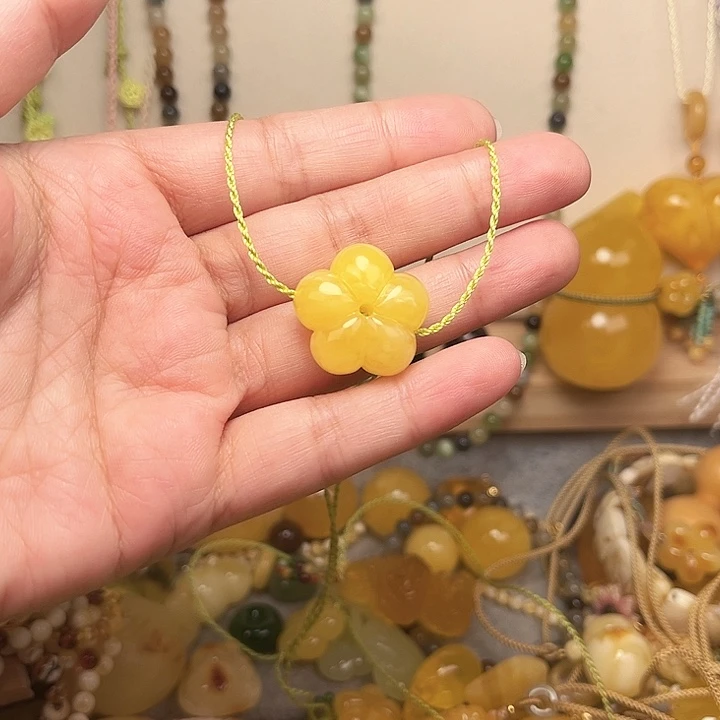 蜜蜡颈饰未镶嵌蜜蜡