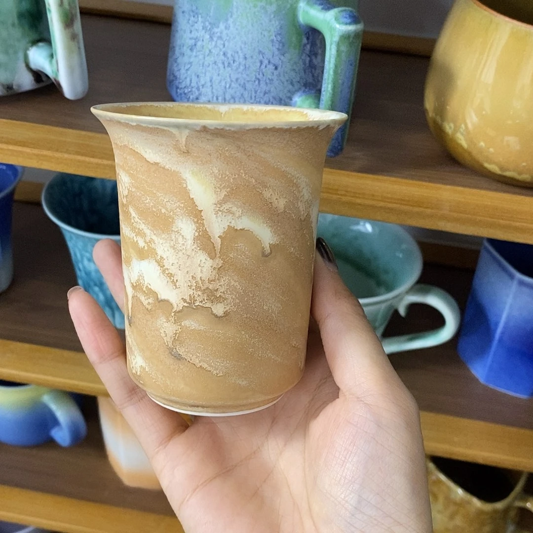 景德镇高温颜色釉可乐杯