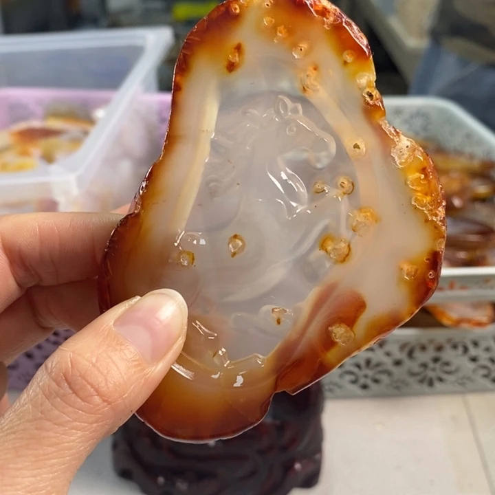 玛瑙/玉髓吊坠(不含链)未镶嵌