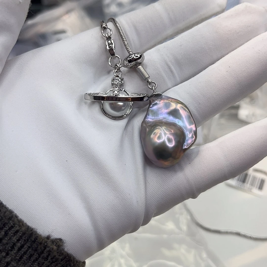 淡水珍珠合金耳饰