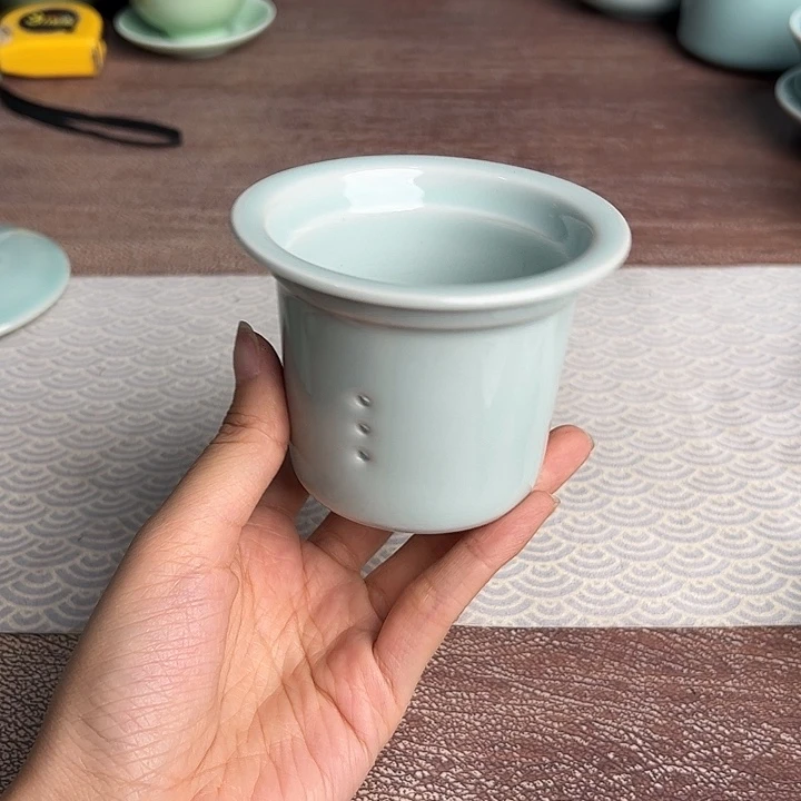 龙泉云间青瓷小米茶器