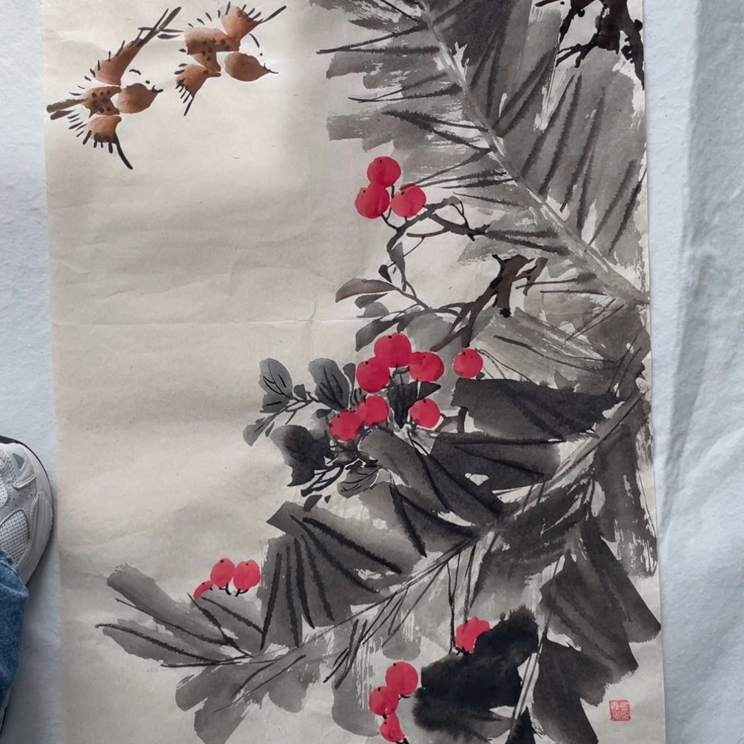 国画师兰芳老师绘画