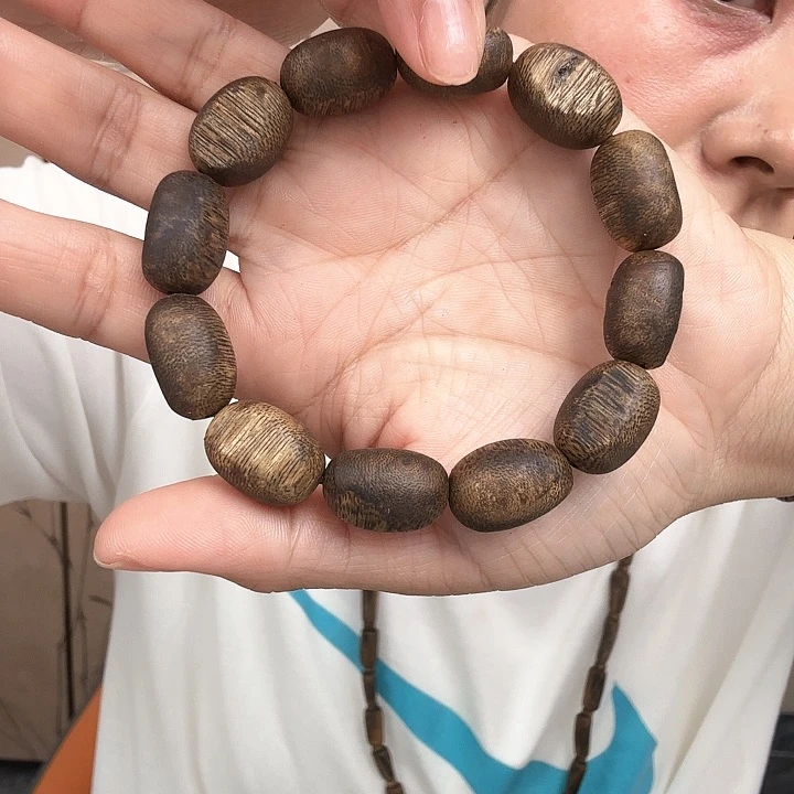 沉香手串随形开窗绿棋留疤单圈多样性发一