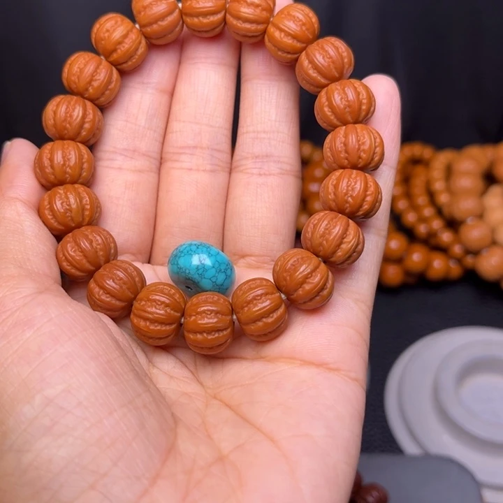 猴头核桃吊坠14新八愣串绿