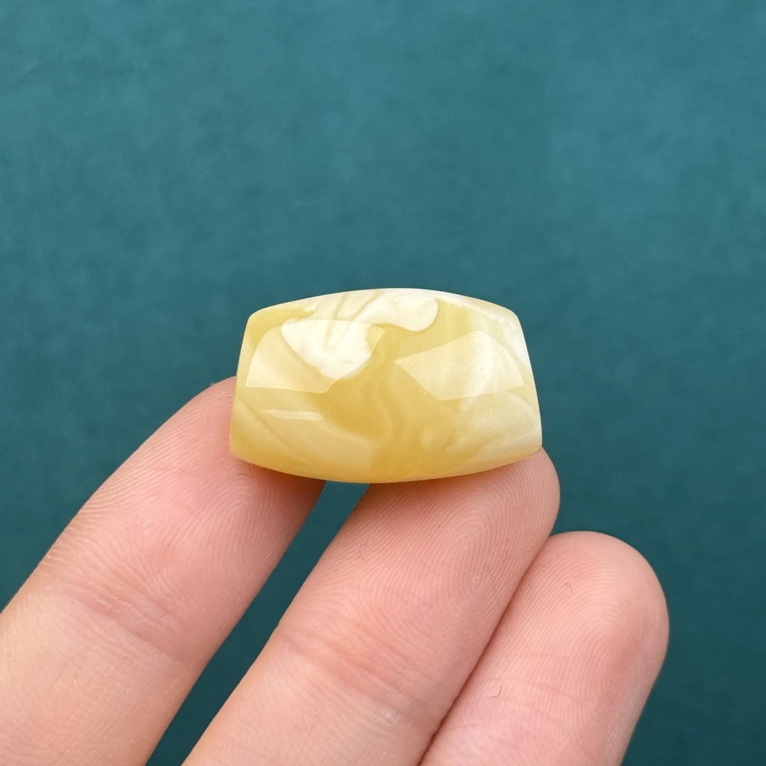 F3567天然原矿蜜蜡 马蹄珠15.3*24.5mm 支持鉴定假一罚十