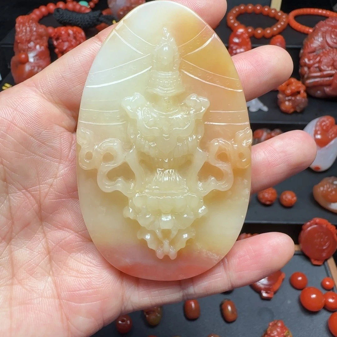 南红玛瑙挂件未镶嵌