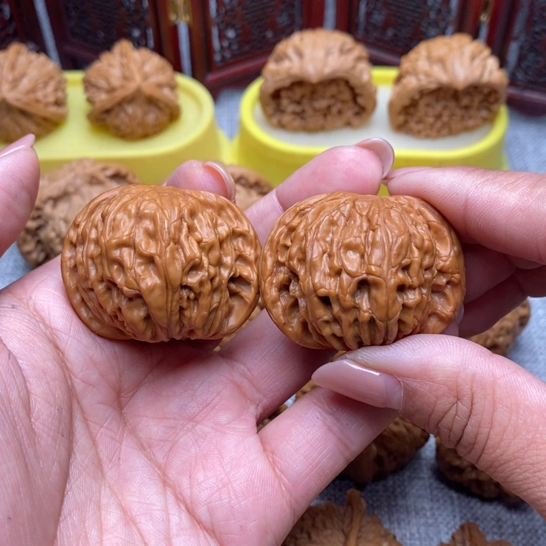 文玩核桃把件磨盘42