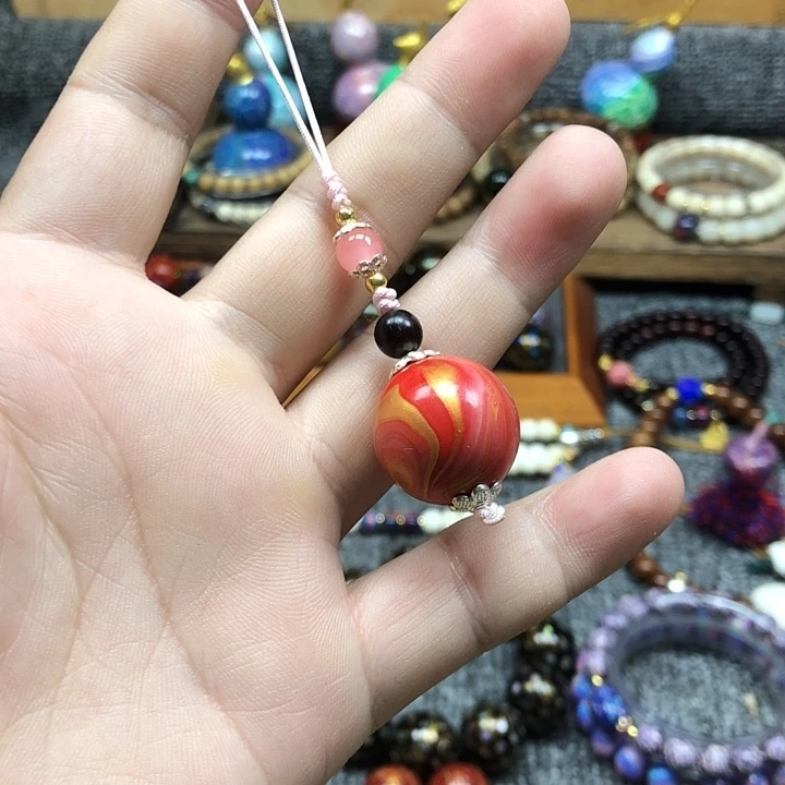 大漆亲提花了挂件钥匙