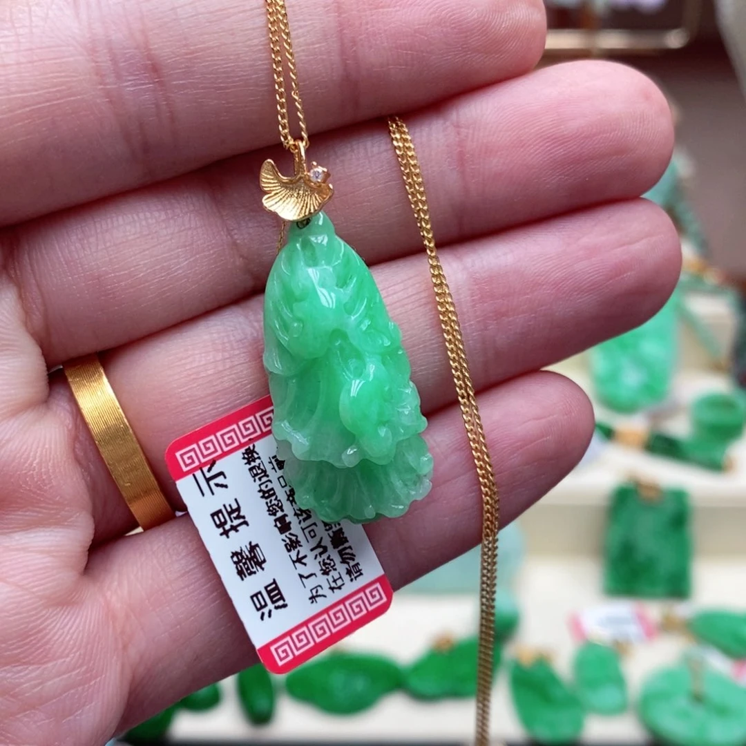 颈饰未镶嵌翡翠翡翠吊坠