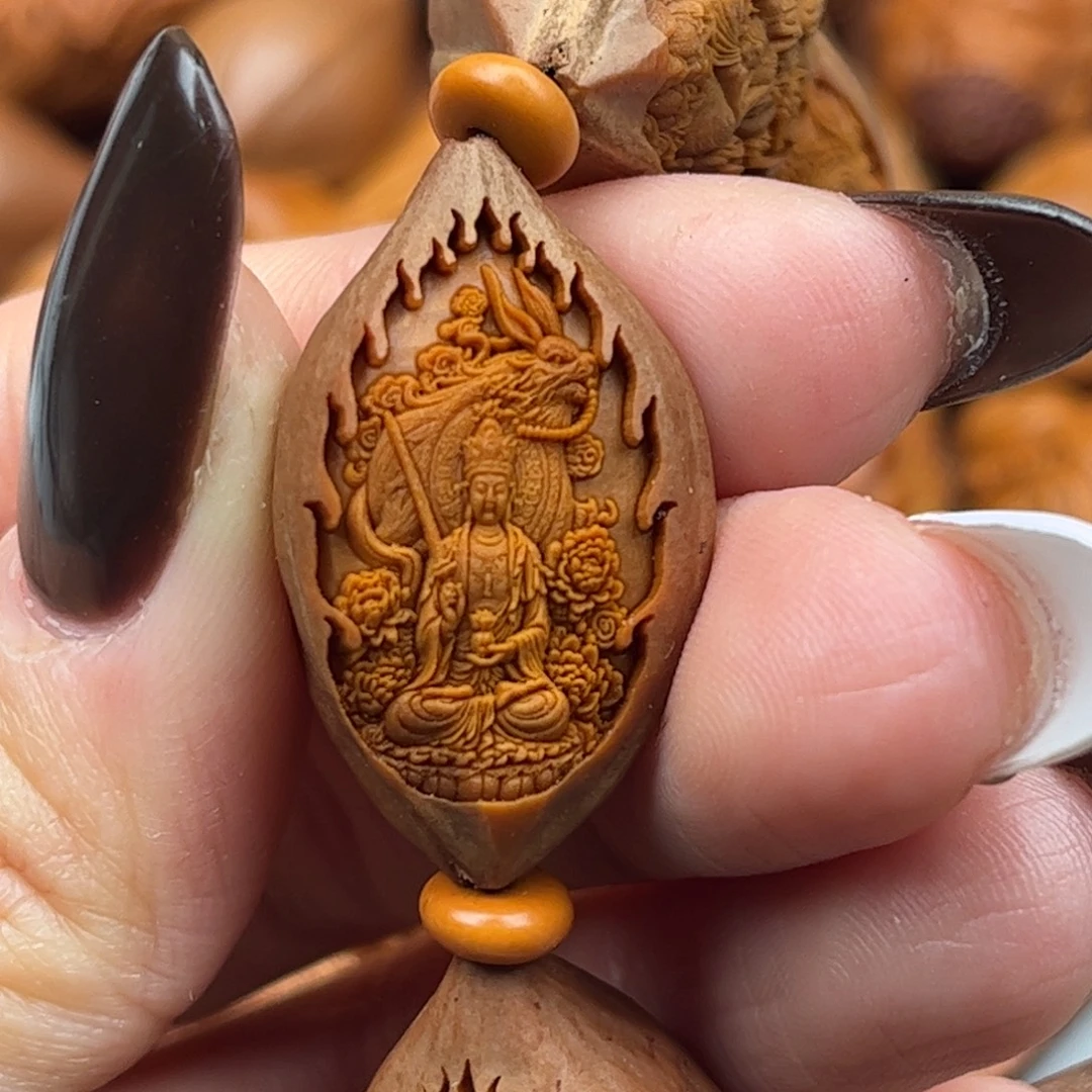 吊坠橄榄核兔守护