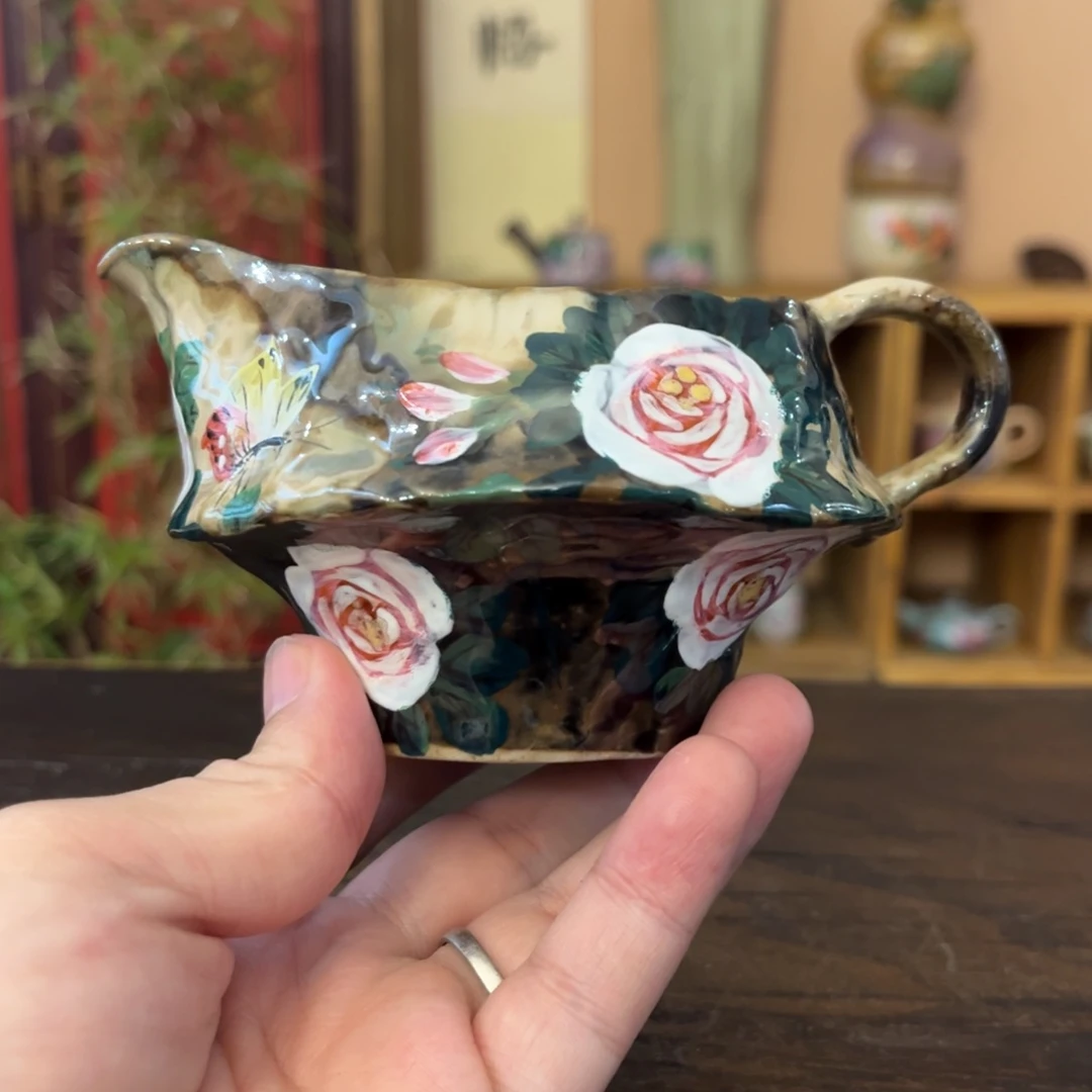 柴烧手工手绘陶瓷