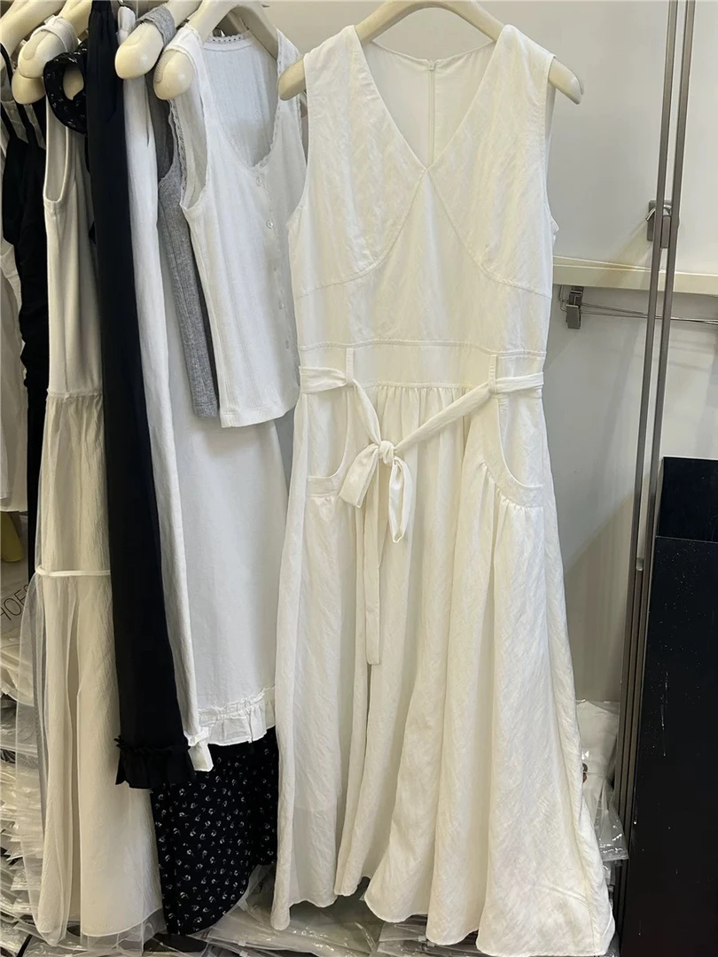 Coco 韩系极简腰带连衣裙