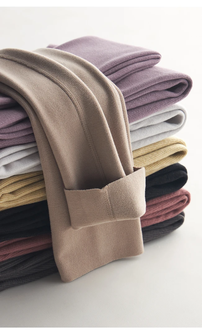 [悦织轻暖]高档德绒提臀美体裤高弹磨毛打底裤女-PA0946