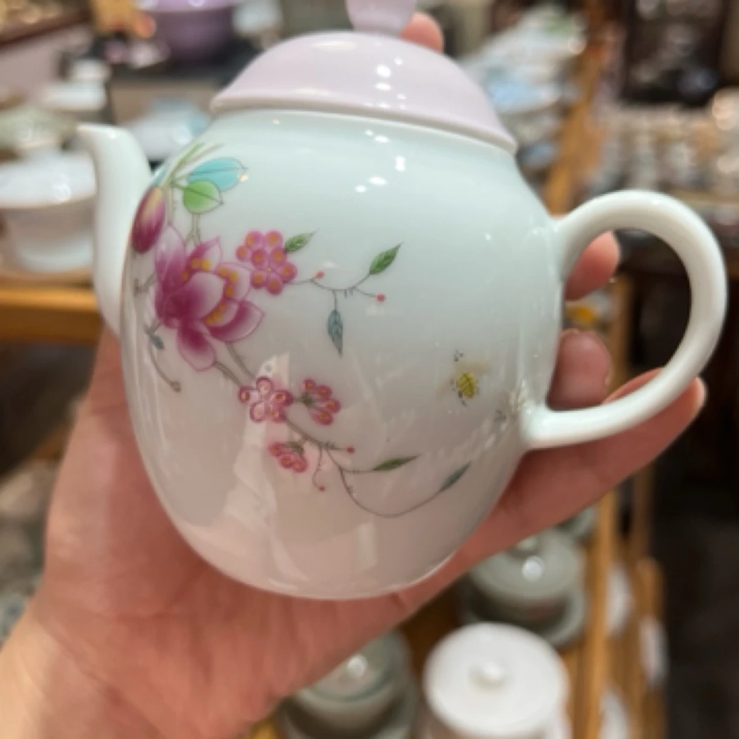 德化手工茶壶茶具功夫套装陶瓷单壶白瓷家用羊脂玉中式过滤泡茶