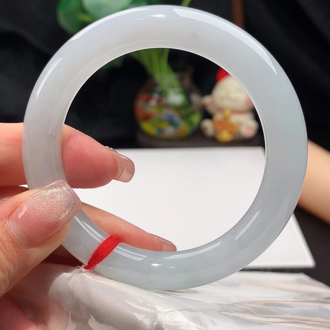 翡翠手镯未镶嵌圈口54.8