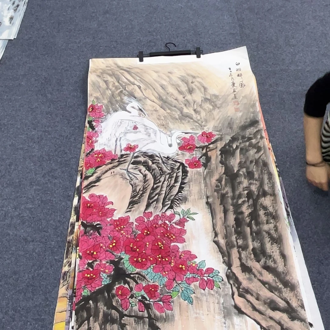 国画作品小姐姐放漏…