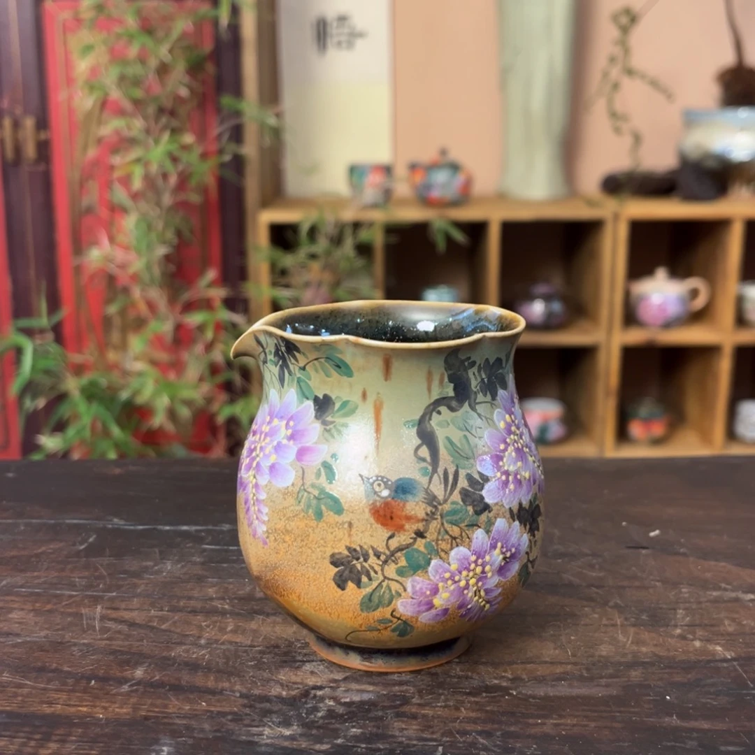柴烧手工手绘陶瓷