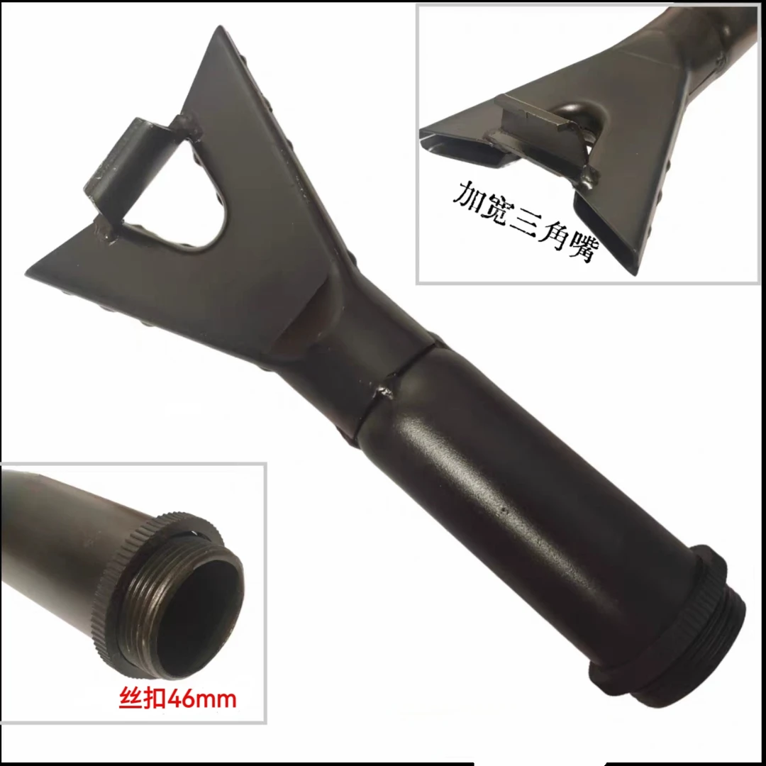 双口出气加宽真空胎爆冲扁嘴爆充配件丝扣46mm
