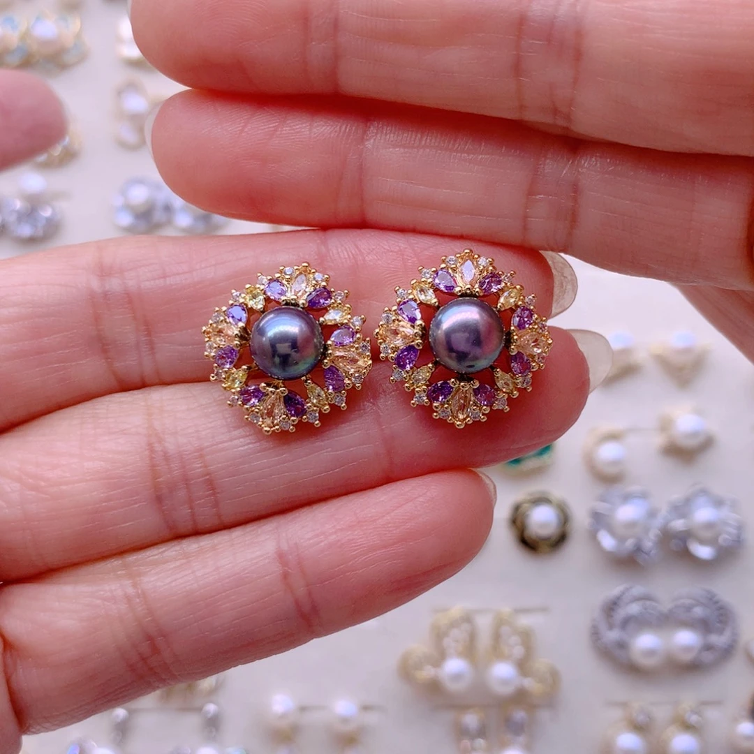 耳饰淡水珍珠合金