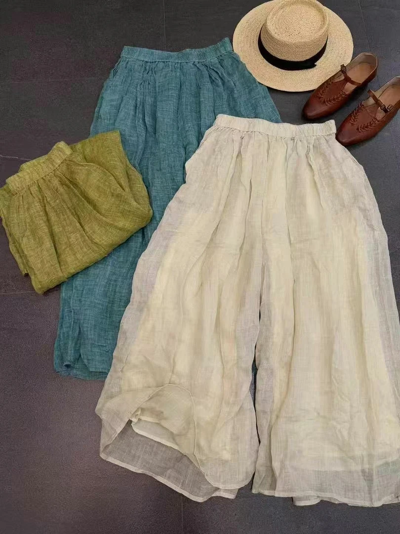 文艺复古宽松舒适苎麻上衣均码休闲夏季