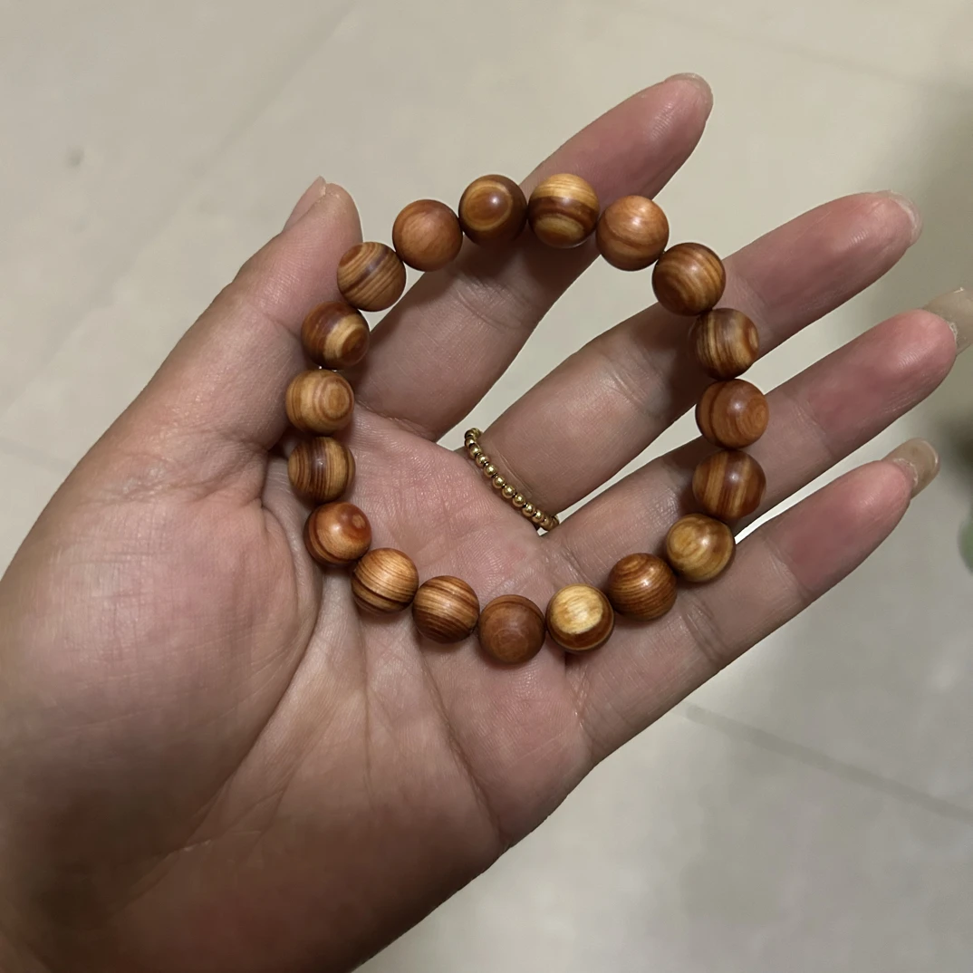 红松琥珀木原木1.0手串