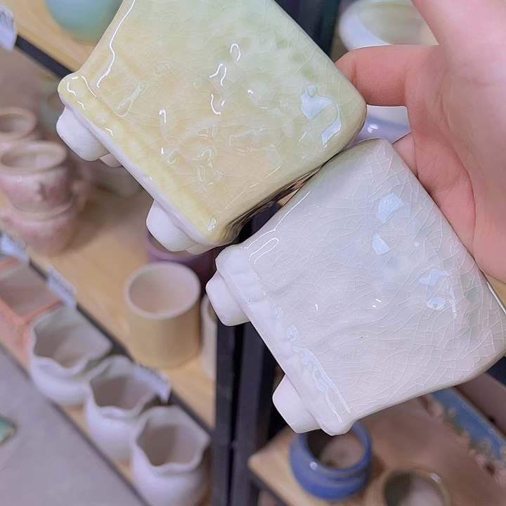 红陶陶瓷花盆当场满12包邮