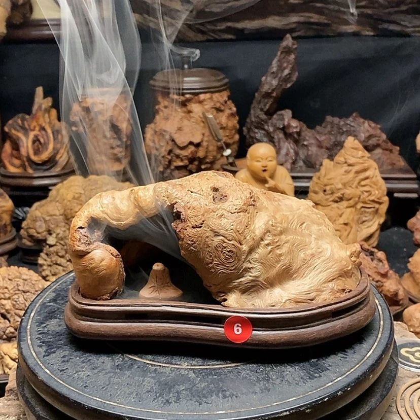 【闪购商品】6号荔枝木香炉工艺