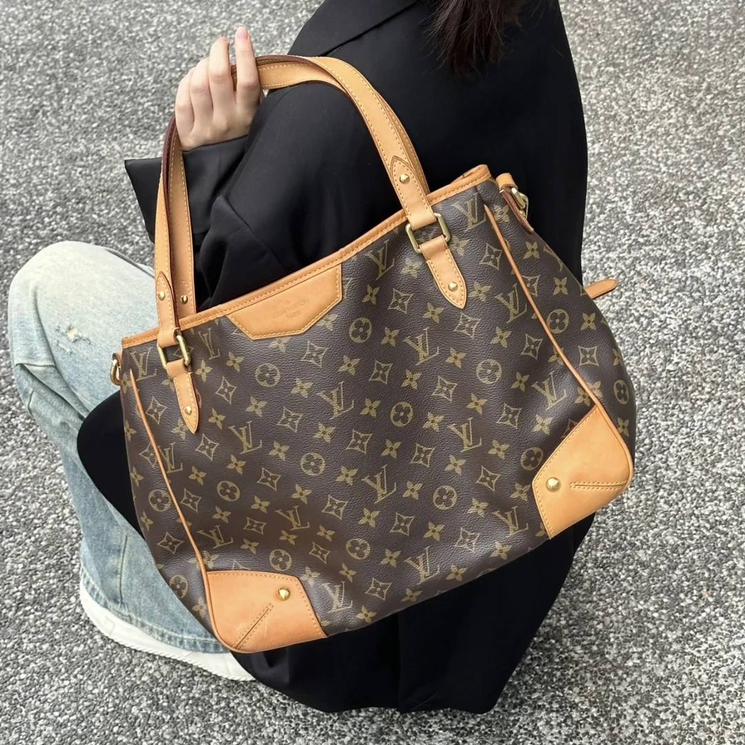 95新 LouisVuitton/路易威登 LV/中古estrela 机场tote包/jm508