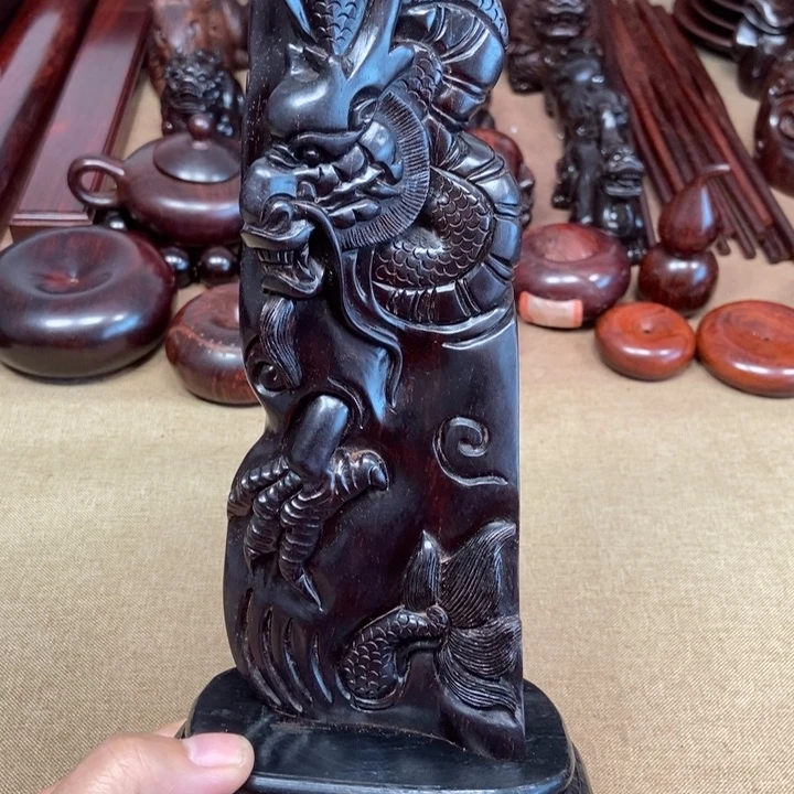 檀香紫檀（小叶紫檀）印度小叶紫檀（龙行天下摆件）