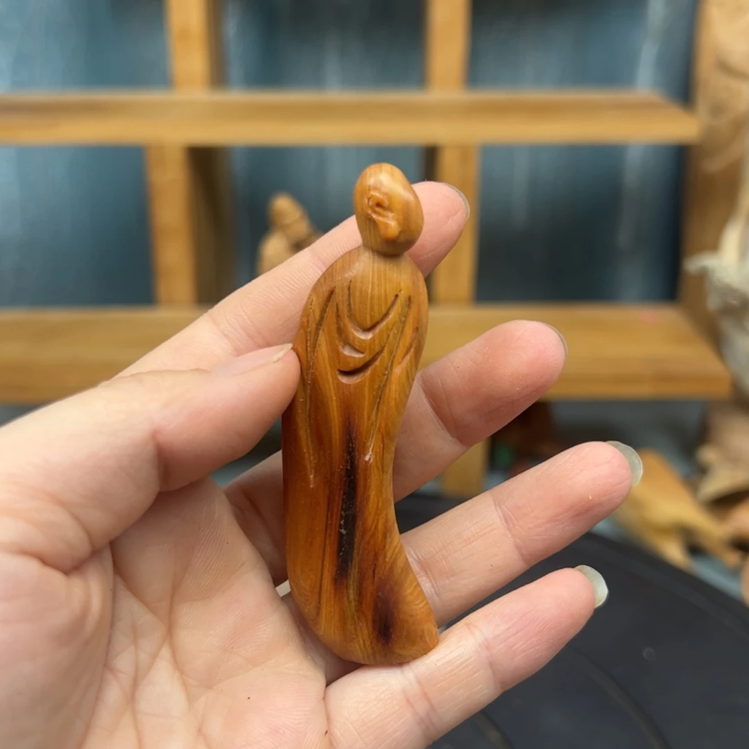 木虎*崖柏木摆件手把件