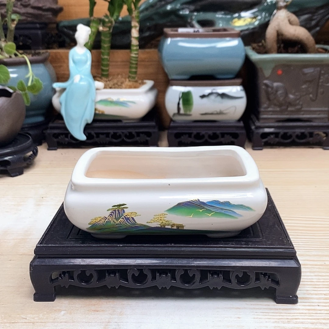 紫砂花盆陶瓷艺术