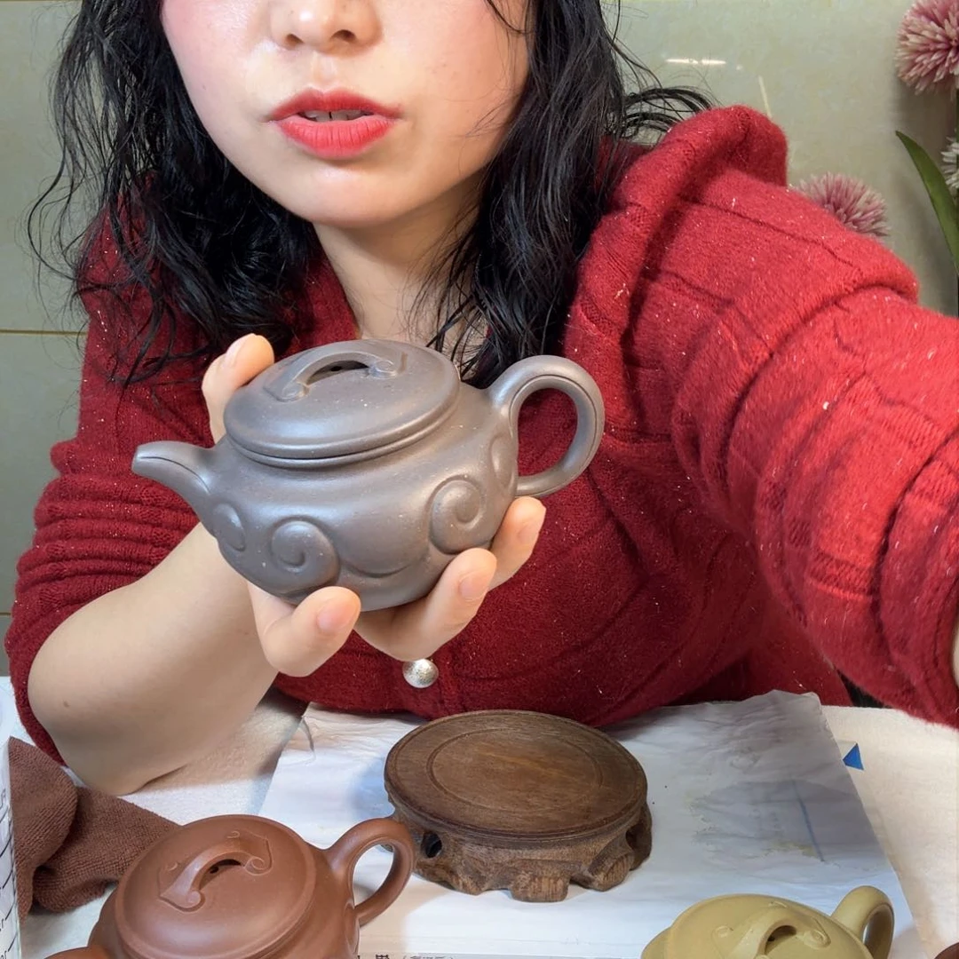 紫砂茶壶星***海原汁原味精工半手