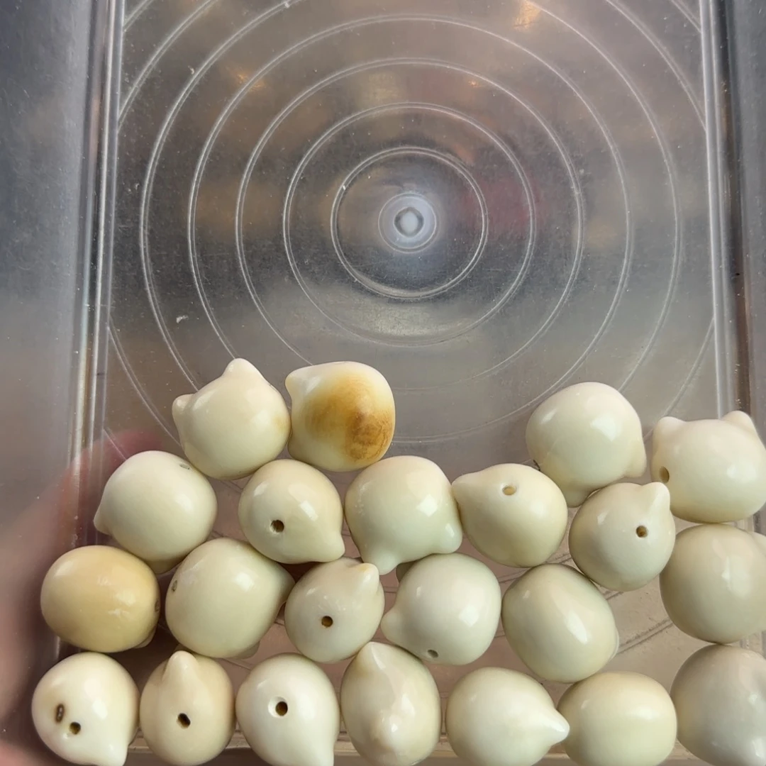 菩提根/象牙果手串瑕疵猫头22颗有裂无售后