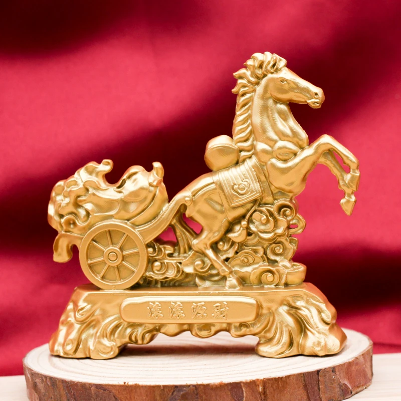 马拉白菜摆件马上百财工艺品家居办公室桌面客厅开业礼品中式创意