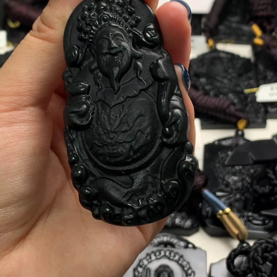 天然a货钢琴黑挂件