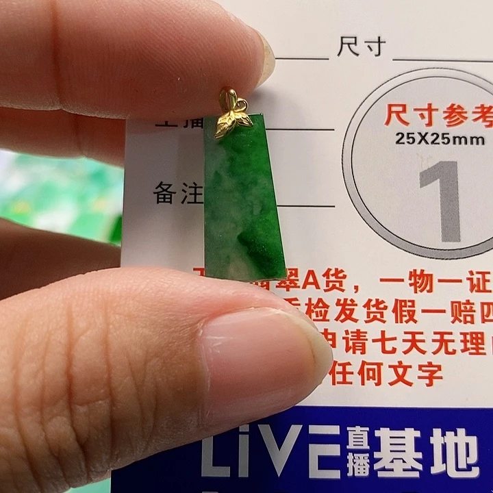 【闪购商品】翡翠颈饰18K金镶嵌翡翠