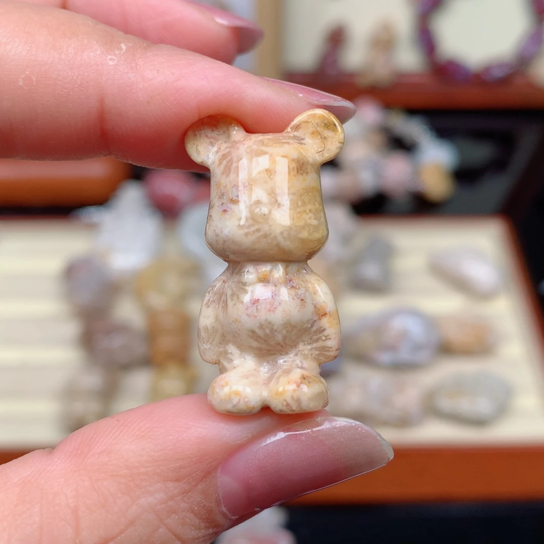 硅化玉珊瑚玉未镶嵌