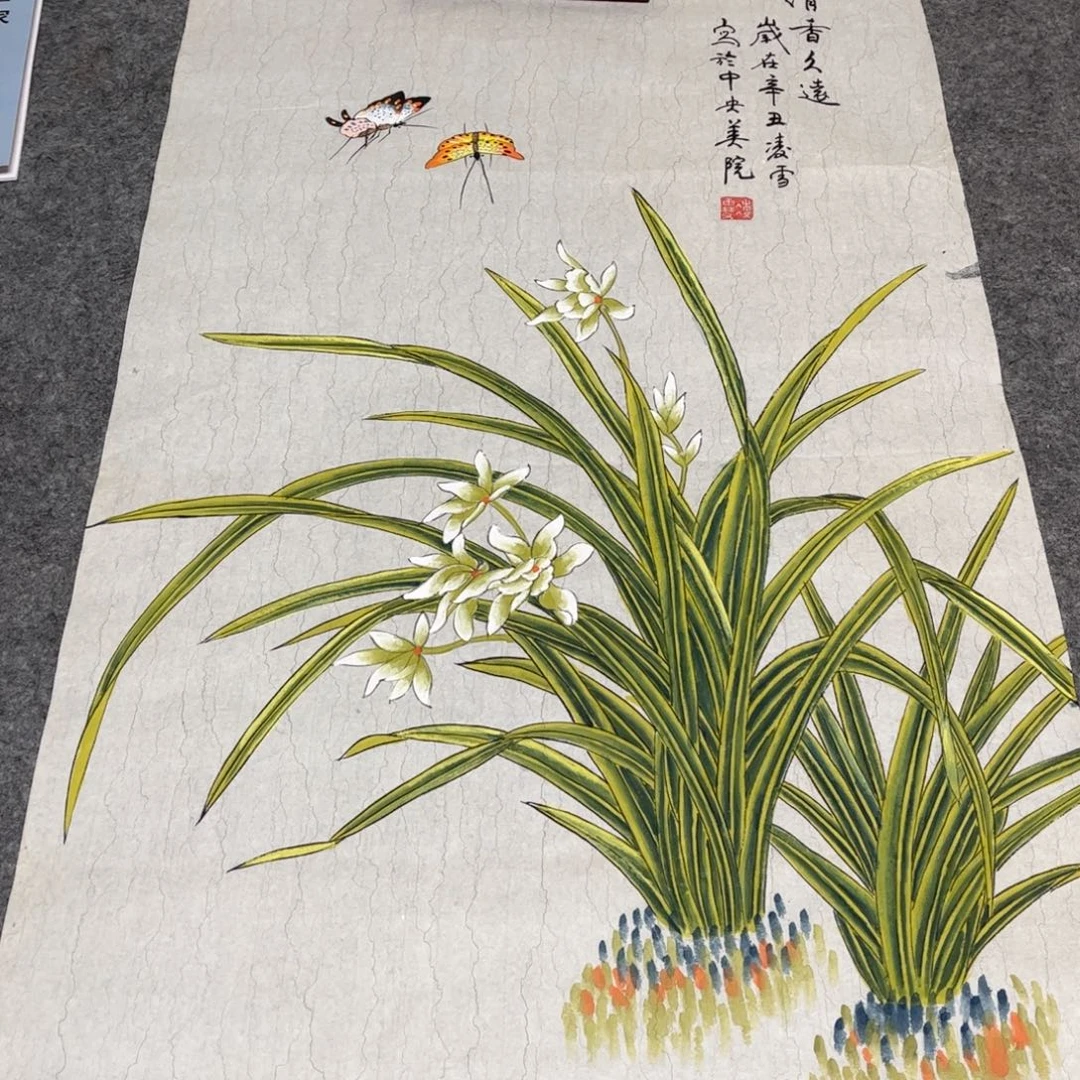 国画纯手绘无边框作品