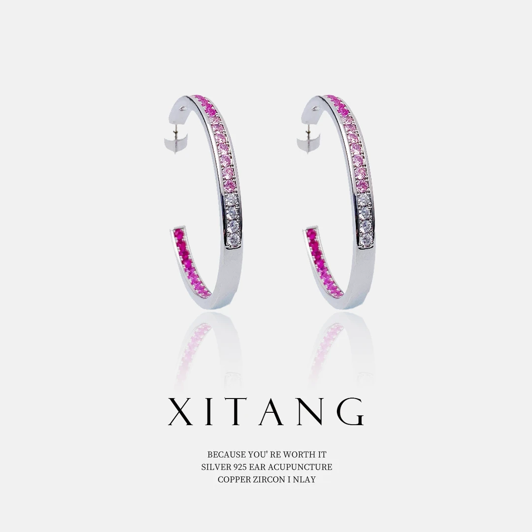 XITANG 925银针【人间夏至】精致气质耳钉耳环耳坠8384