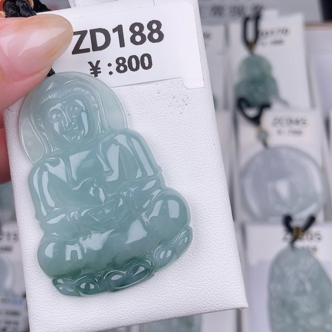 翡翠未镶嵌颈饰zd188