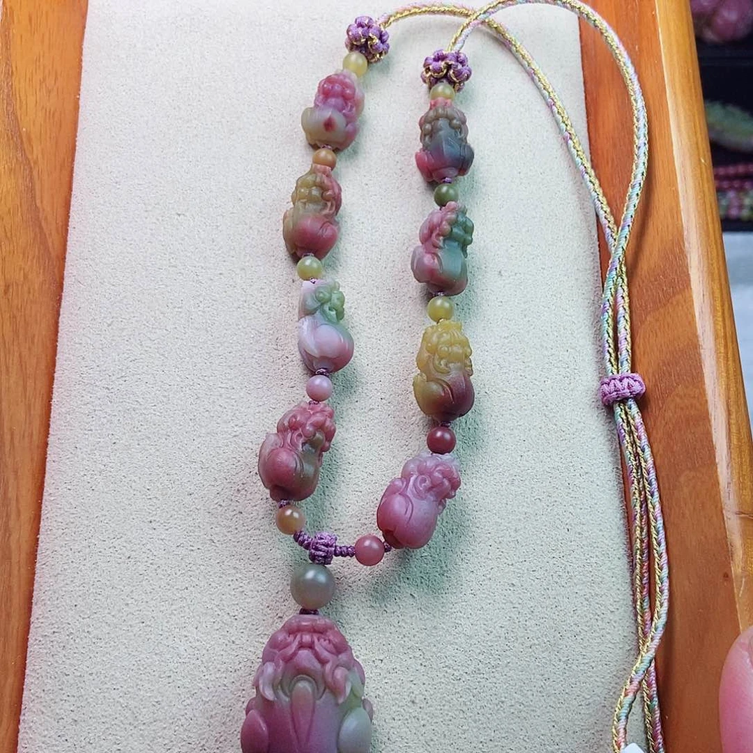 玛瑙/玉髓颈饰未镶嵌丫*盐源玛瑙